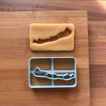 Balaton formájú linzer 3D nyomtatott sütikiszúró