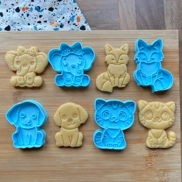 Cuki állatos 3D nyomtatott sütikiszúrók