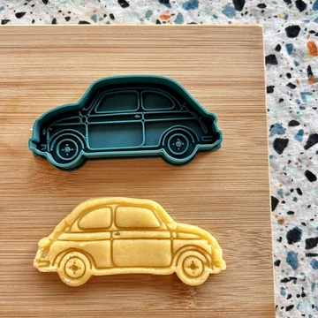 Fiat 500 3D nyomtatott sütikiszúró