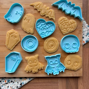 Nagy Halloweeni 3D nyomtatott sütikiszúró szett