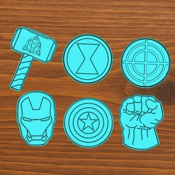 Marvel Bosszúállók sütikiszúró digitális fájlok
