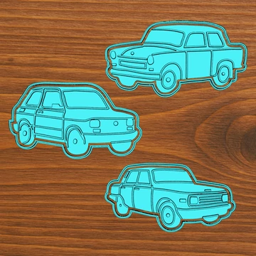 Retró autós sütikiszúró digitális fájlok
