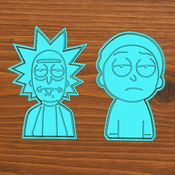 Rick és Morty sütikiszúró digitális fájlok