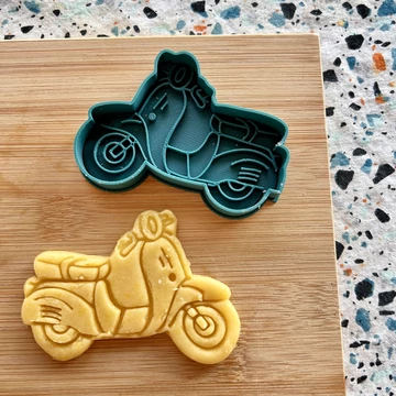 Vespa robogó 3D nyomtatott sütikiszúró