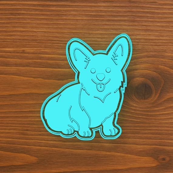 Corgi kutyás sütikiszúró digitális fájl