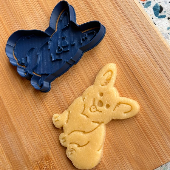 Corgi kutyás 3D nyomtatott sütikiszúró 