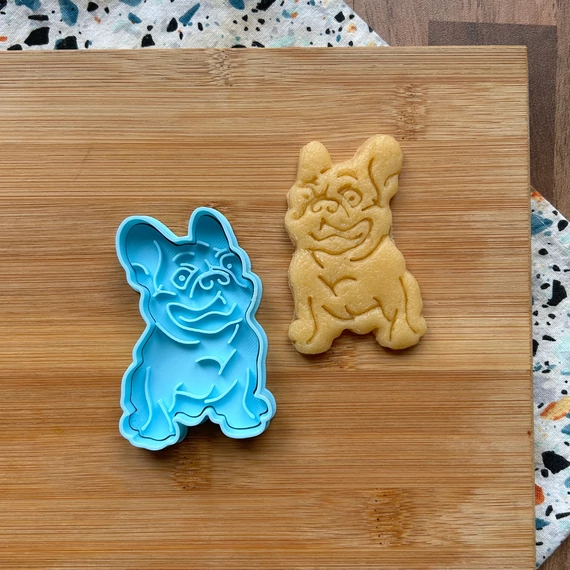 Franciabulldog 3D nyomtatott sütikiszúró