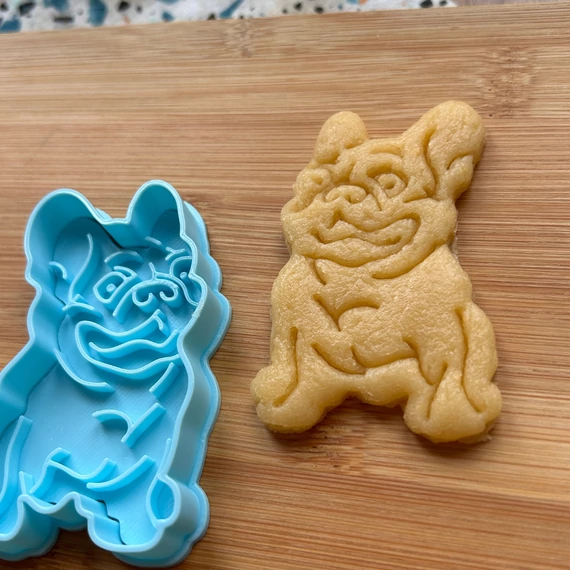 Franciabulldog 3D nyomtatott sütikiszúró