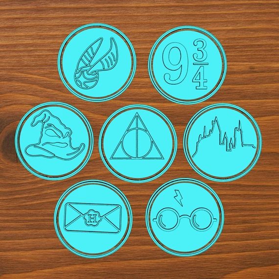 Harry Potter témájú sütikiszúró digitális fájlok