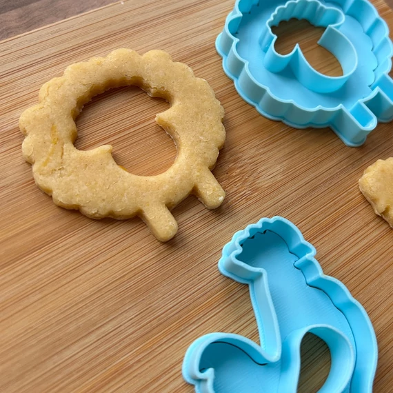 Húsvéti bárányos 3D nyomtatott sütikiszúrók