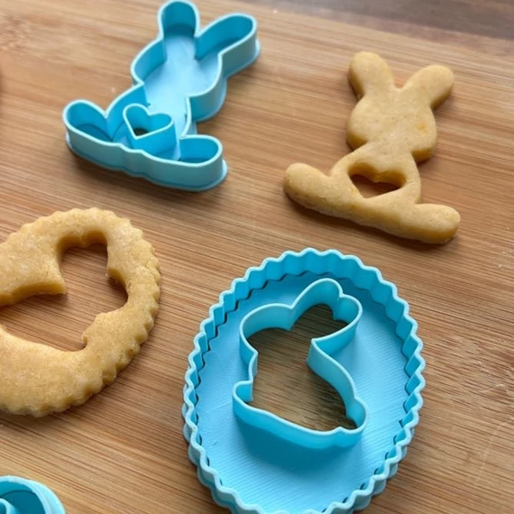 Húsvéti nyuszis 3D nyomtatott sütikiszúrók