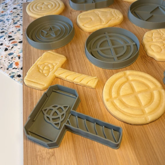 Marvel bosszúállók 3D nyomtatott sütikiszúrók