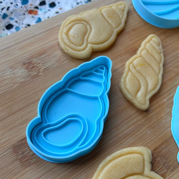 Kagyló alakú 3D nyomtatott sütikiszúrók