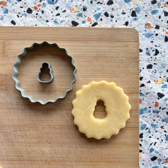 Karácsonyi linzer 3D nyomtatott kiszúrók