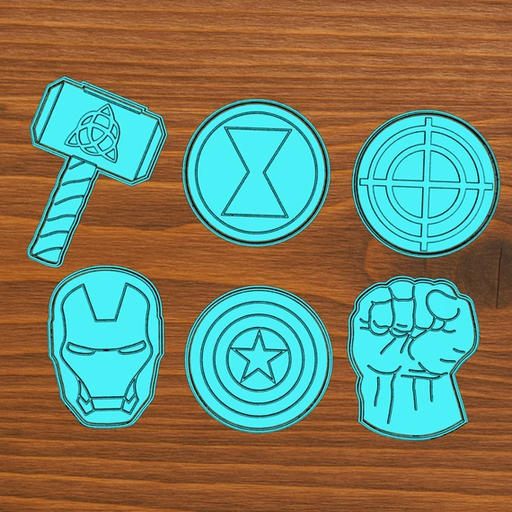Marvel Bosszúállók sütikiszúró digitális fájlok
