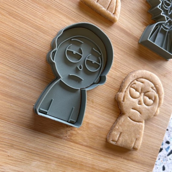 Rick és Morty 3D nyomtatott sütikiszúrók