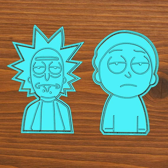 Rick és Morty sütikiszúró digitális fájlok