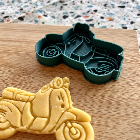 Vespa robogó 3D nyomtatott sütikiszúró