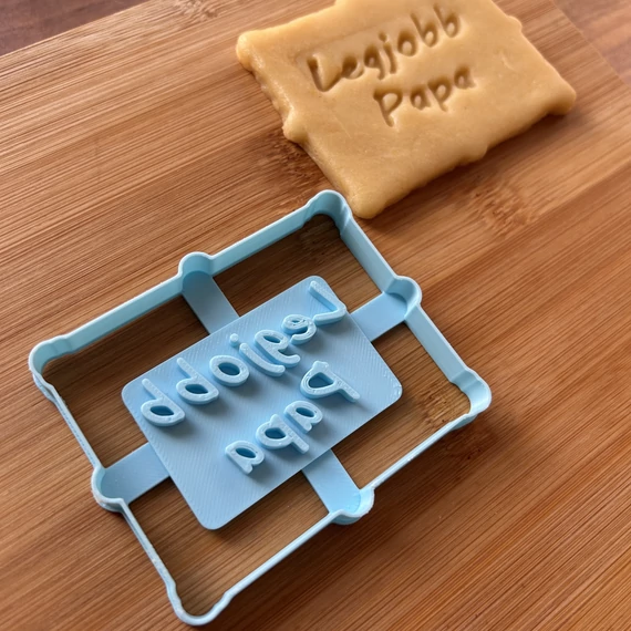 Legjobb papa 3D nyomtatott sütikiszúró