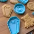 Nagy Halloweeni 3D nyomtatott sütikiszúró szett