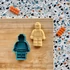 Lego figura 3D nyomtatott sütikiszúró