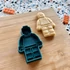 Lego figura 3D nyomtatott sütikiszúró