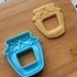Lekváros üveg alakú 3D nyomtatott linzer kiszúró