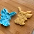 Pikachu 3D nyomtatott sütikiszúró